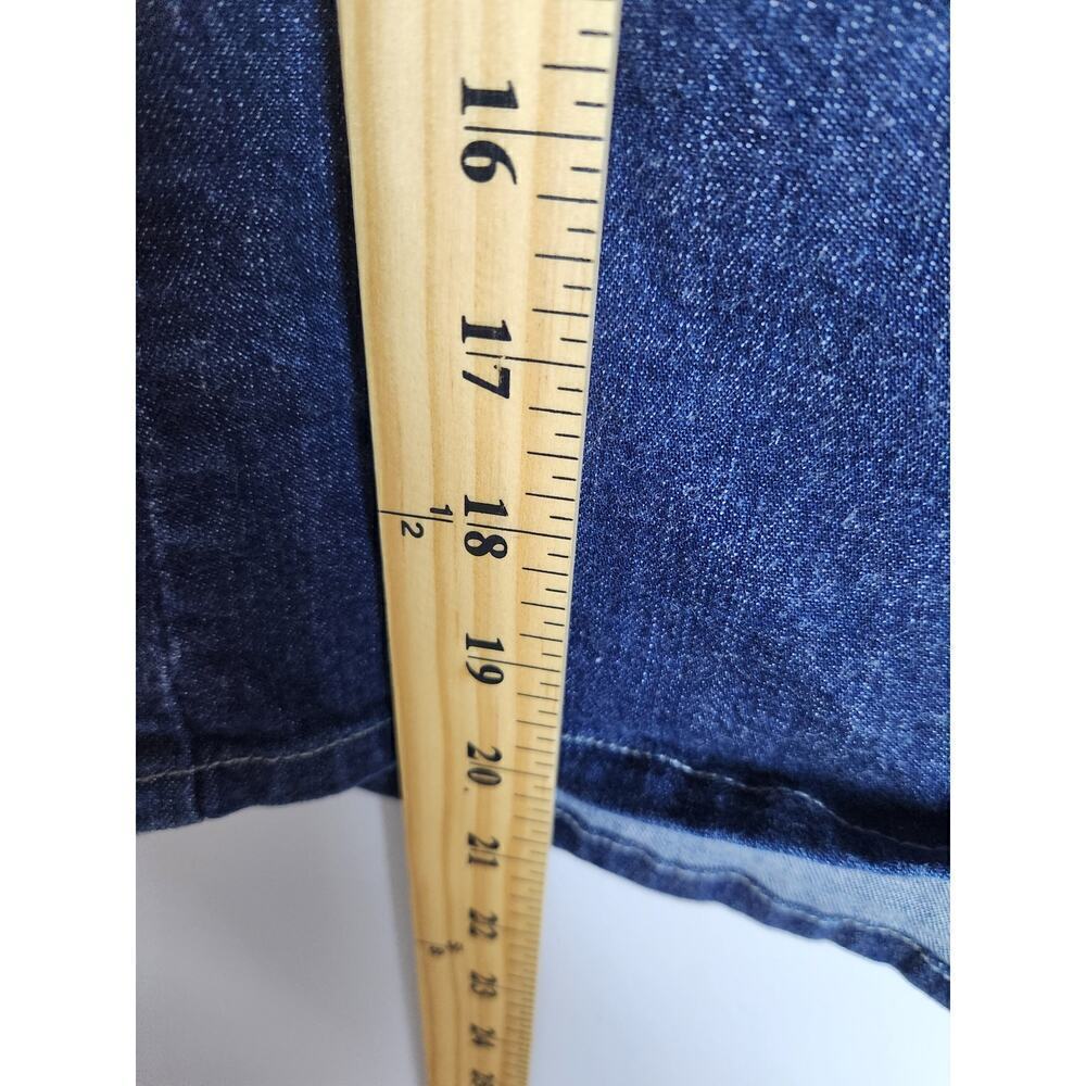 Levi's womens silvertab knee length denim skirt sz L Y2k 80's 90's preppy school - Picture 8 of 8